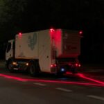 Madrid prueba un novedoso sistema de iluminación de los camiones de recogida de residuos