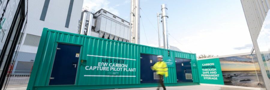 Primer proyecto de captura de carbono en una planta de valorización energética de residuos en Reino Unido