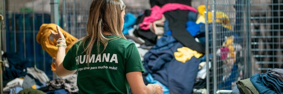 Humana certifica que destina a reutilización el 63% de la ropa usada que gestiona